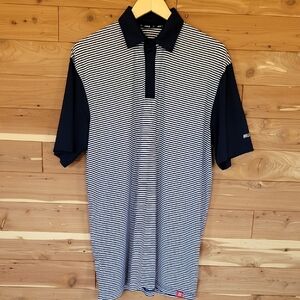 Marucci Navy & White Striped Shirt, Size L